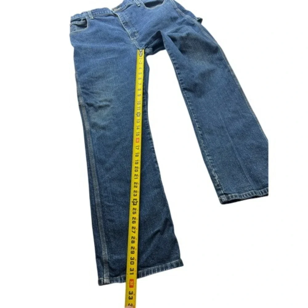 Mens Genuine DICKIES Carpenter Denim Blue Jeans Medium Wash‎ Size 36x32 Workwear